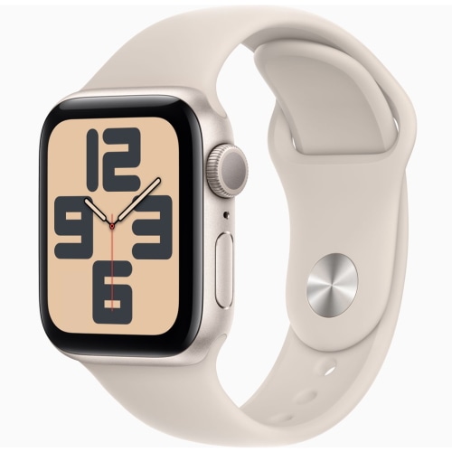 Apple Watch SE 第2世代 GPSモデル 40mm MR9U3J/A スターライトスポーツバンド S/M