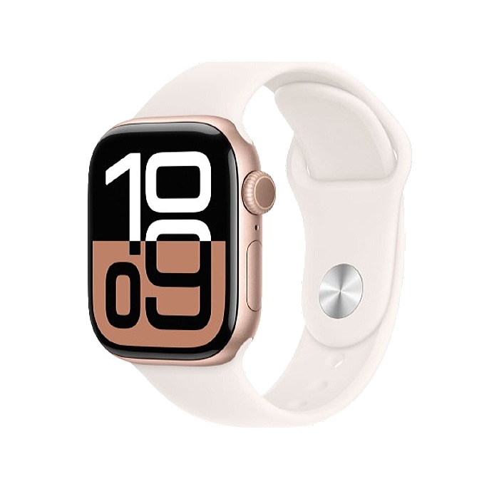 Apple Watch Series 10 GPSモデル 42mm MWWH3J/A ローズゴールド・ライトブラッシュスポーツバンド S/M