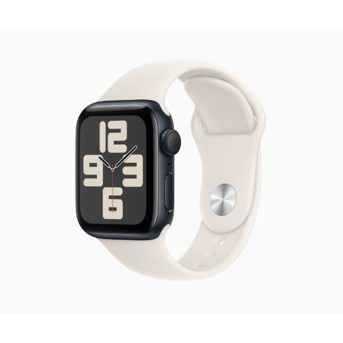 〔未使用品〕 未使用品 Apple Watch SE 第2世代 GPS 44mm ミッドナイトアルミニウムケース ブラックソロループ【196】