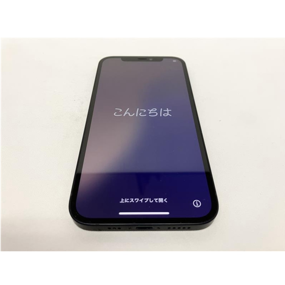 [中古C]iPhone 12 MGHN3J/A ブラック SIMロック解除済み [64GB]
