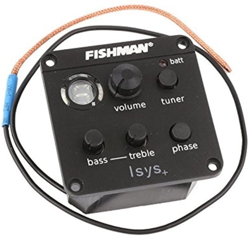 [I]並行輸入品 Fishman ISYS +アコースティックギターピックアッププリアンプEQチューナーギターピックアップ