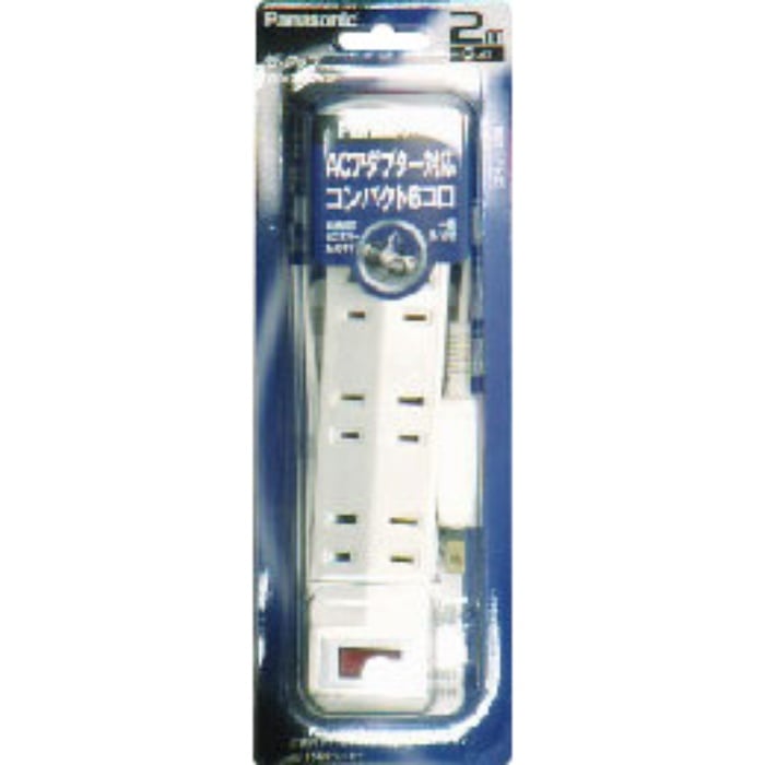 ザ・タップ マルチシリーズ 6コ口・一括・2m・ホワイト WHA29262WKP