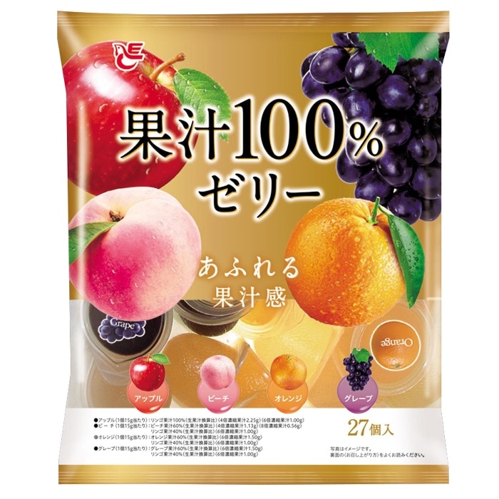 [取寄10]果汁100％ゼリー [1袋][4970055251077]