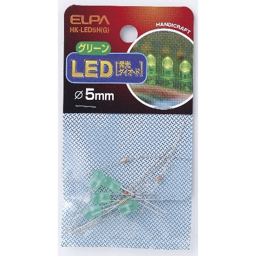 [取寄10]LED 5MM 緑 HK-LED5H(G) グリーン [4901087130085]