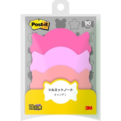 シルエットノート強粘着 SSSAM ポピー・ミレニアルピンク・アプリコット