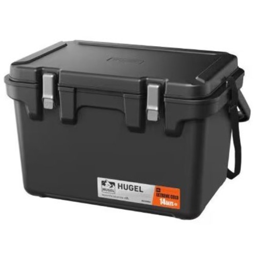 [未使用品]HUGEL 真空断熱クーラーボックス 40L VITC-40R チャコールグレー (熱中症対策)