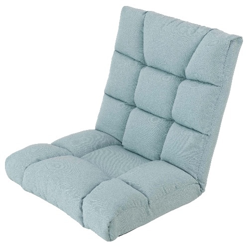 [取寄10]もこもこワイド座椅子 MMWZ-BL ブルー [4550283749272]
