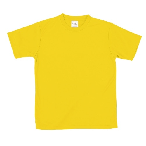 [取寄5]ATドライTシャツ 150cm イエロー 150gポリ100％ 38389