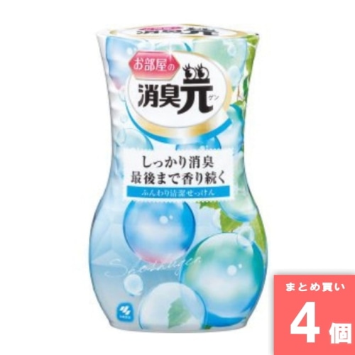 [取寄10][まとめ買い]【4個セット】お部屋の消臭元せっけん [4987072068946]