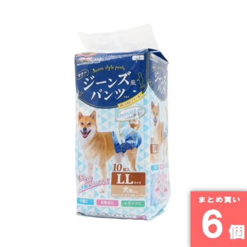 [取寄10][まとめ買い]【6個セット】ジーンズ風パンツLL [4976555850673]