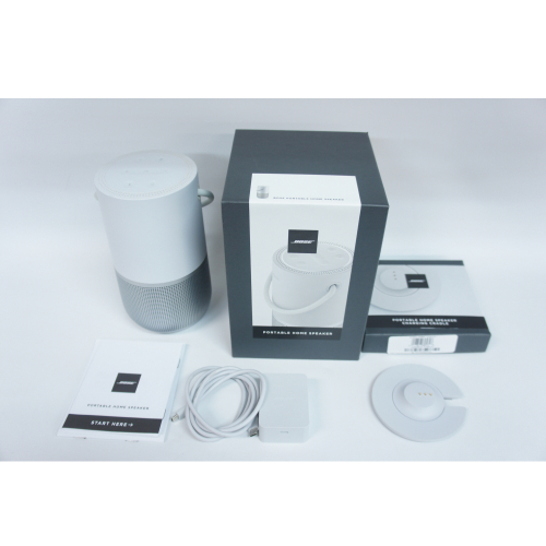 [中古B]Bose Portable Home Speaker ラックスシルバー +Bose Portable Speaker charging cradle