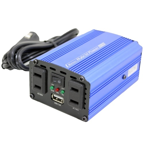 [取寄10]USB＆コンセント 12V SIV-150-S 青 [1個][4906918173750]