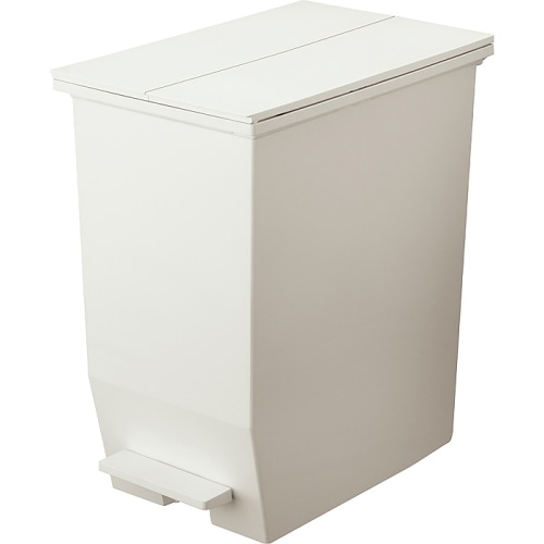 [直送3]ゴミ箱 ダストボックス SOLOW ペダルオープンツイン 45L RSD-78WH ホワイト (幅27×奥行42.5×高さ48)(本州四国九州限定)