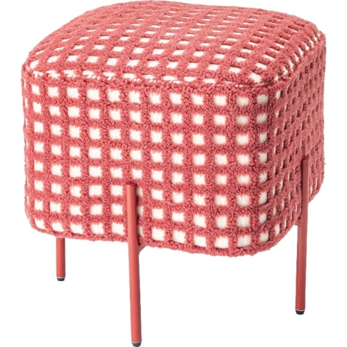 [直送3]スツール PC-508RD レッド (幅15×奥行15×高さ45)(本州四国九州限定)