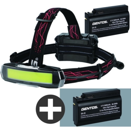 Gシリーズ 充電池＋1個セット GH-280RG-SET (ハイブリッド式広範囲照射LEDヘッドライト)