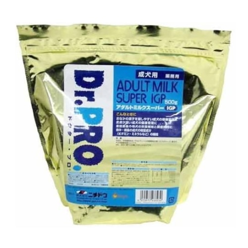 ニチドウ/日本動物薬品 ドクタープロ アダルトミルク スーパー IGP 成犬用 500g