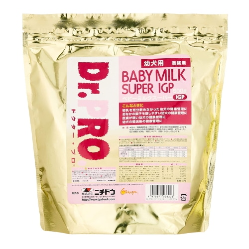 ニチドウ/日本動物薬品 ドクタープロ ベビーミルク スーパー IGP 幼犬用 500g