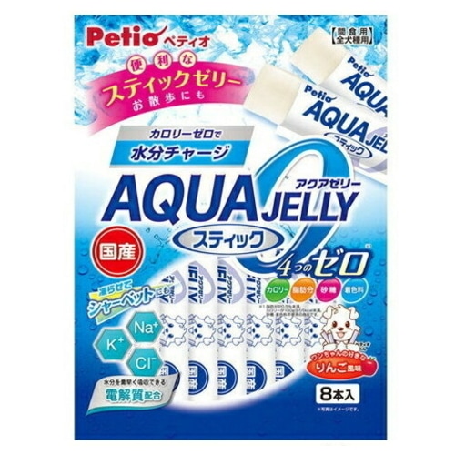 ペティオ アクアゼリーりんご風味スティック8本