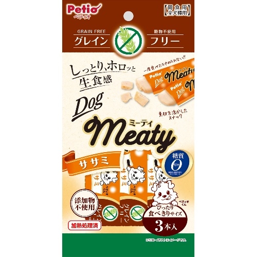 ペティオ ミーティグレインフリーササミ 10g×3