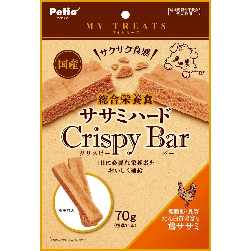 ペティオ マイトリーツササミハードクリスピーバーササミ 70g