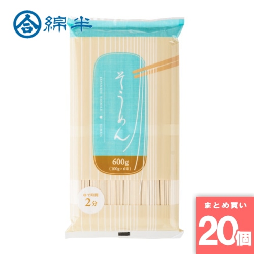 [取寄10][まとめ買い]【20個セット】そうめん 600g [4589458499650]