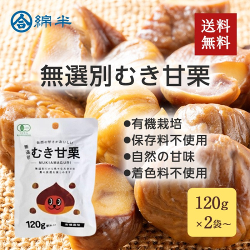 [まとめ買い]【10袋セット】無選別むき甘栗120g