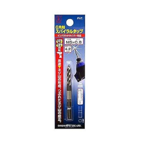 S大六角軸スパイラルタップ28SM5×0.8