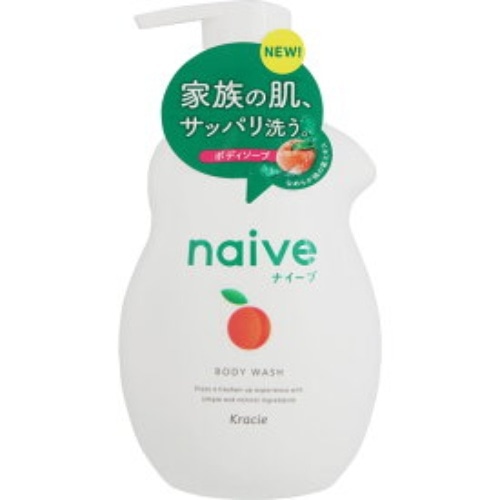 ナイーブボディソープポンプ桃の葉