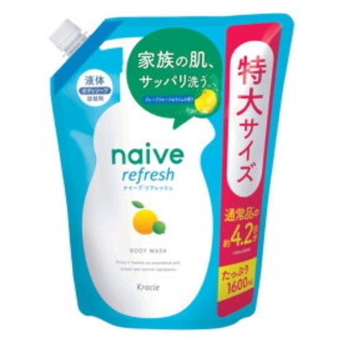 ナイーブリフレッシュボディソープ詰替海泥配合