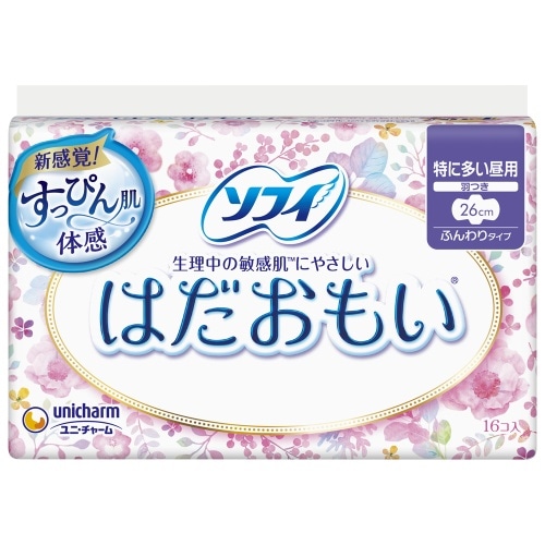 [取寄10]ソフィ はだおもい 長時間 羽つき16枚 [4903111364275]