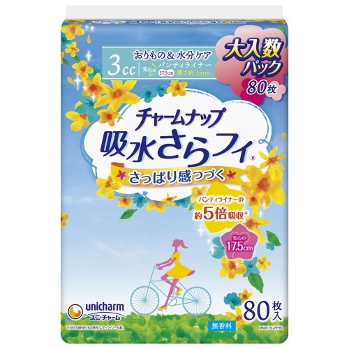 [取寄10]チャームナップ吸水さらフィ ライナー 80枚 [4903111978663]