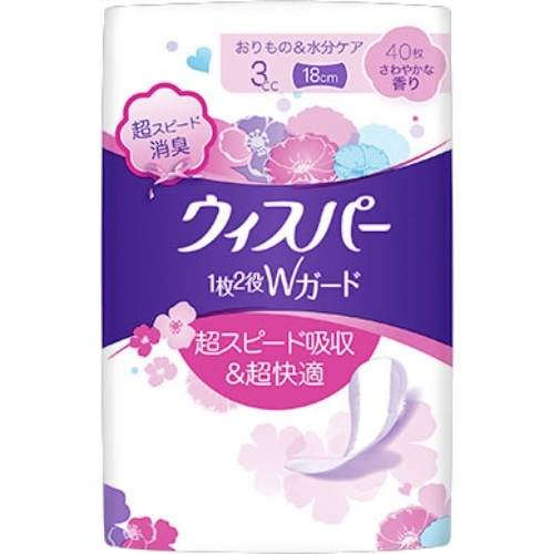 ウィスパー Wガード 3CC さわやかな香り 40枚