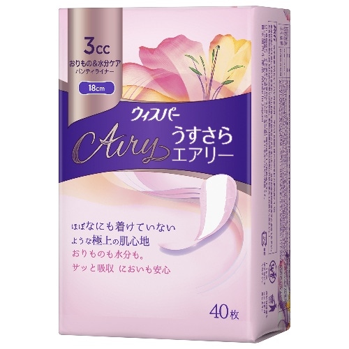 ウィスパー うすさらエアリー 3cc 40枚
