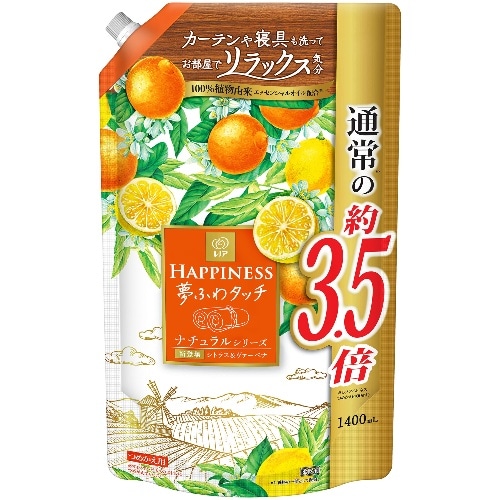 レノアハピネス 夢ふわタッチ シトラス＆ヴァーベナの香り つめかえ 超特大 1400ml