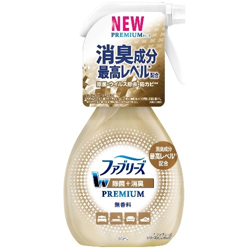 ファブリーズ ダブル除菌＋消臭 プレミアム 無香料 本体 370ml