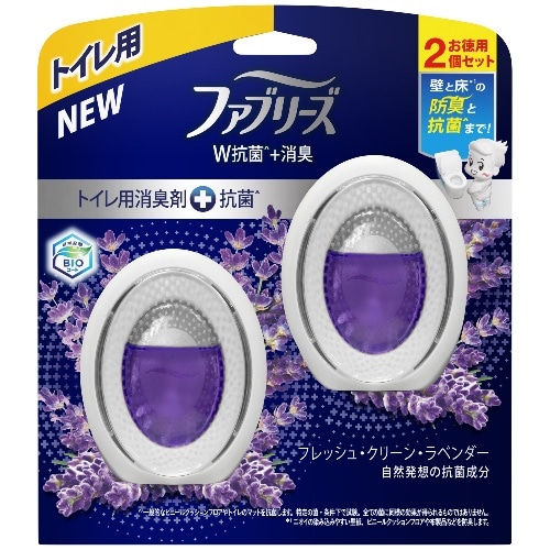 ファブリーズ ダブル消臭 トイレ用消臭剤＋抗菌 フレッシュクリーンラベンダー 6ml×2個