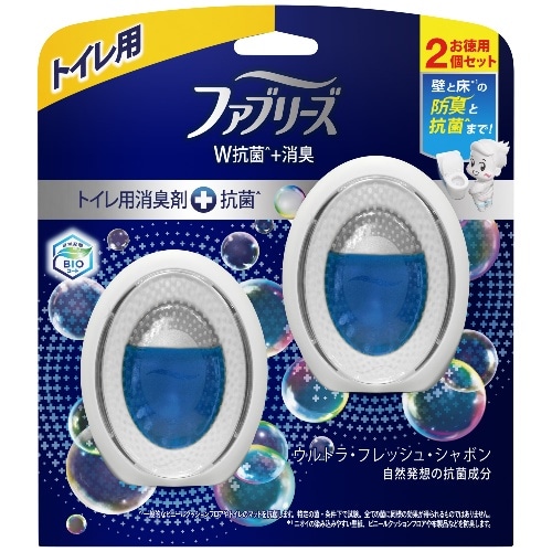 ファブリーズ ダブル消臭 トイレ用消臭剤＋抗菌 ウルトラフレッシュシャボン 6ml×2個