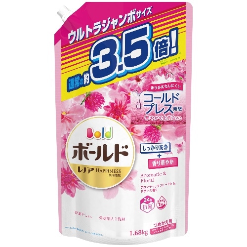 ボールドジェル アロマティックフローラル＆サボンの香り つめかえ ウルトラジャンボ 1680g