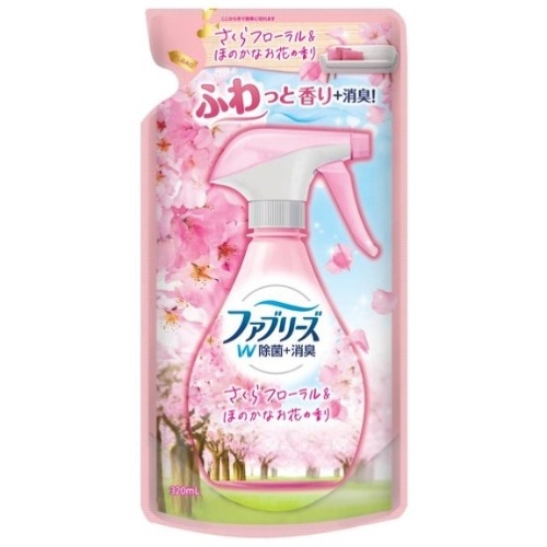 ファブリーズ Ｗ除菌 さくらフローラル＆ほのかなお花の香り つめかえ 320ml