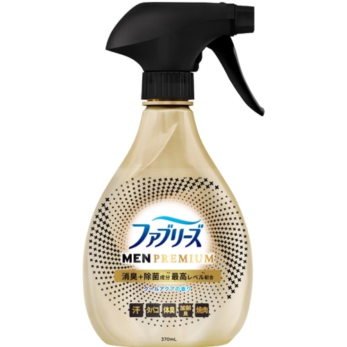 ファブリーズW除菌＋消臭 プレミアムメン クールアクアの香り 本体 370ML