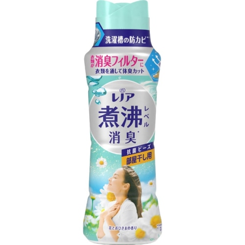 レノア煮沸レベル消臭抗菌ビーズ 部屋干し 花とおひさまの香り 本体 420ML