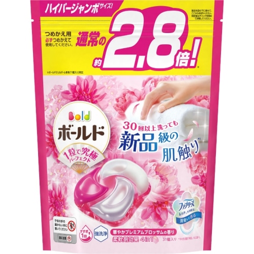 ボールドジェルボール4D 華やかプレミアムブロッサムの香り つめかえハイパージャンボサイズ 31個