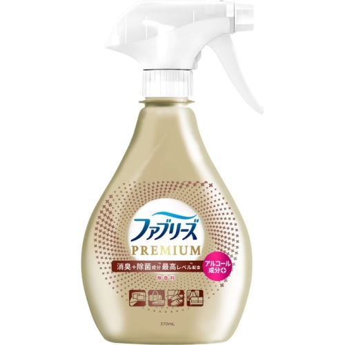 N ファブリーズW除菌＋消臭 プレミアム 無香料 本体 370ml