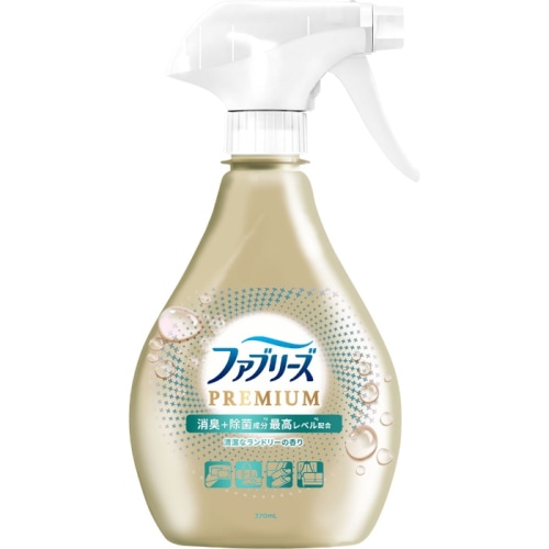N ファブリーズW除菌+消臭 プレミアム清潔なランドリーの香り 本体 370ml