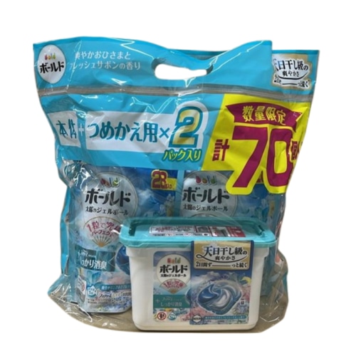 ボールドジェルボール4D爽やかおひさまとフレッシュサボン本体 + 替ハイパージャンボ ×2バンドルP