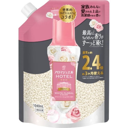 レノアアロマジュエル HOTEL ホワイトフローラル＆サボンの香り 詰め替え 特大 1040ml