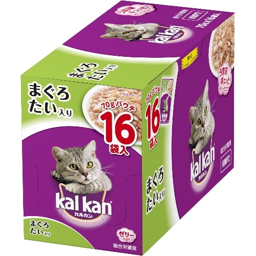 マースジャパン カルカンパウチまぐろたい16個入 KWP2 [70g×16]