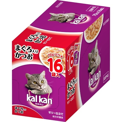 マースジャパン カルカンパウチまぐろ入りかつお16個入 KWP45 [70g×16]