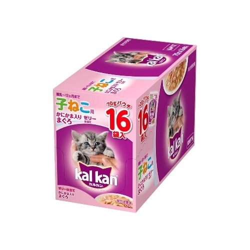 マースジャパン カルカンパウチ子ねこかにかままぐろ16個入 KWP76 [70g×16]