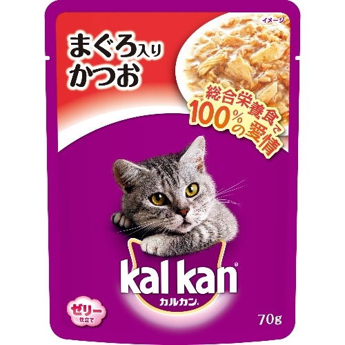 マースジャパン カルカンパウチまぐろ入りかつお70g [1個]